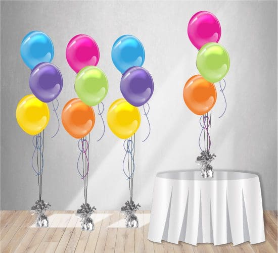 Our helium balloons are the PERFECT option for completing your room decor!  Make clusters of three or five for perfect centerpieces that add height to your tables while filling the room!