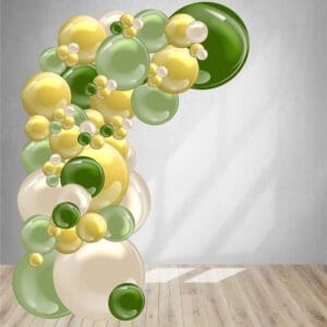 A Draping Organic Balloon Arch is today's top decor option and is constructed with various balloon sizes creating that whimsical look.