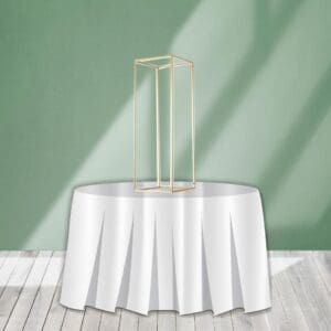 Our Gold Centerpiece Riser is a beautiful way to give your centerpiece the height that it needs to create a grander effect!