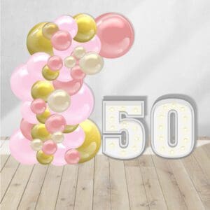 Gender Reveal Decorations, arches, backdrops, balloons, confetti cannons.