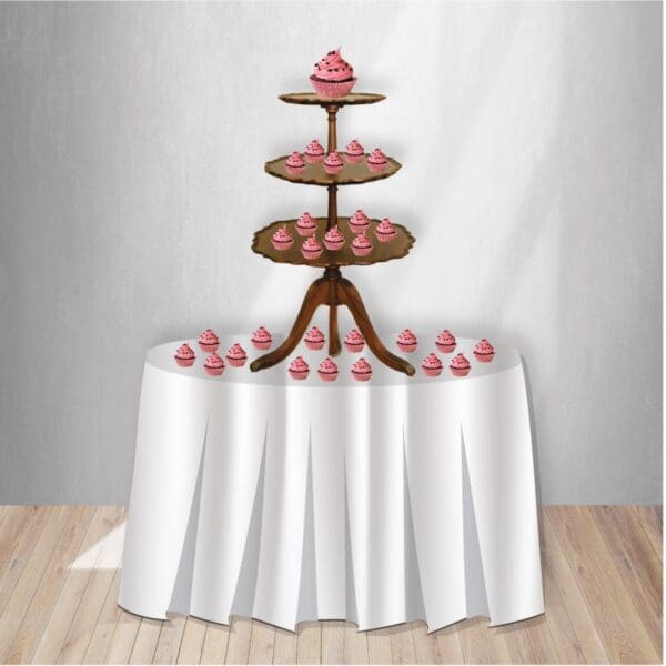 Our Rustic Cake Stand is a beautiful way to display a cake, cupcakes, centerpieces, flowers, etc. 
