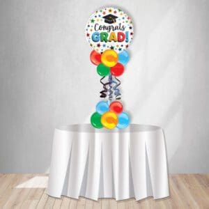 Our Custom Topiary Balloon Centerpiece with Occasion Mylar will surely add to the festivities! We can add your theme to match your decor!