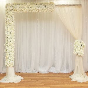 Curtain Designed Wedding Archway