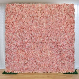 pink floral wall